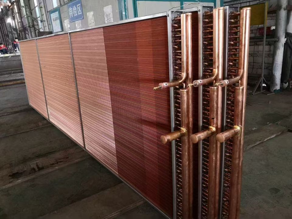 High Efficiency High Corrosion Resistant Copper Fin Heat Exchanger For Petroleum Power Industry Factory Supplied price